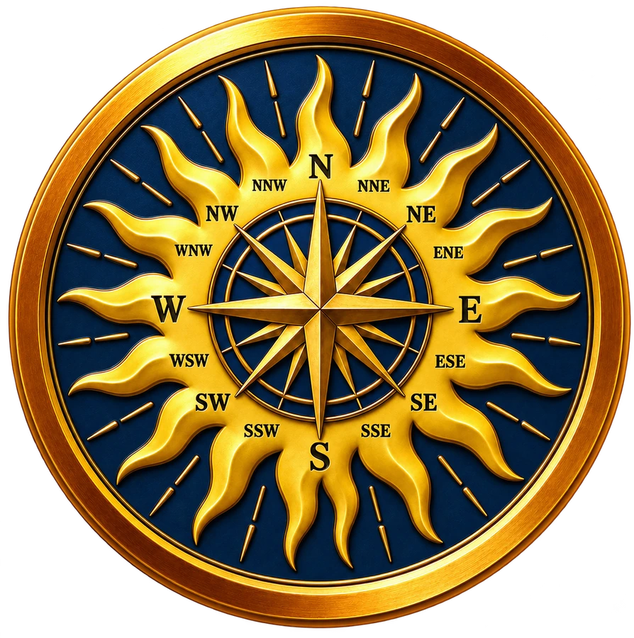 SLAMBOOK PH gold sun and compass emblem